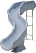 RT15 STANDARD 8FT 2IN RIGHT HAND ROTO MOLDED LANDSCAPE POOL SLIDE SAND W/ FLUME LED PACKAGE