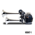 1416 GM 2500HD/3500HD COMPLETE BOLTON 630 TRIPLE CHROME TRAIN HORNS AIR SYSTEM