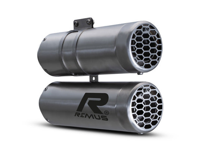 Remus 2021+ BMW nineT Scrambler Double Mesh Brushed Stainless Steel Slip On w/Connection Tube