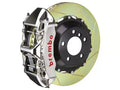 Brembo 05-14 Mustang GT Excl non-ABS Fr GTR BBK 6Pis Billet 380x32 2pc Rotor Slotted Type1-Nickel