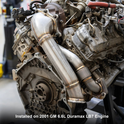 2001-2004 GM 6.6L DURAMAX THREE-INCH 304 STAINLESS STEEL DOWN PIPES