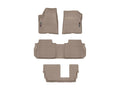 WeatherTech Tan Front Rear and Rear Floorliners Fits -20-23 Acadia Acadia Denali 451080-1-2-4