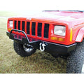 Rock Hard 4x4 Bolt On Front Bumper Winch Plate with Fairlead Mount for Jeep Cherokee XJ Comanche and Grand Cherokee WJ and ZJ [RH-1015-A]