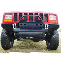 Rock Hard 4x4 Bolt On Front Bumper Winch Plate with Fairlead Mount for Jeep Cherokee XJ Comanche and Grand Cherokee WJ and ZJ [RH-1015-A]