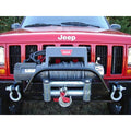 Rock Hard 4x4 Bolt On Front Bumper Winch Plate with Fairlead Mount for Jeep Cherokee XJ Comanche and Grand Cherokee WJ and ZJ [RH-1015-A]