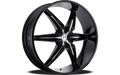 HE866 22X9.5 5X112/120 G-BLK W/ ACCENTS 10MM