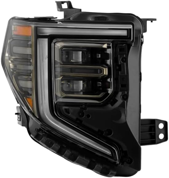 22C SIERRA 1500 AT4 FULL LED (BLACK & SMOKE BEZEL) HEADLIGHT OE RIGHT