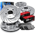 R1 Concepts Brake Rotor- Blank with Optimum Oe Pads Hdw Fits Audi A8
