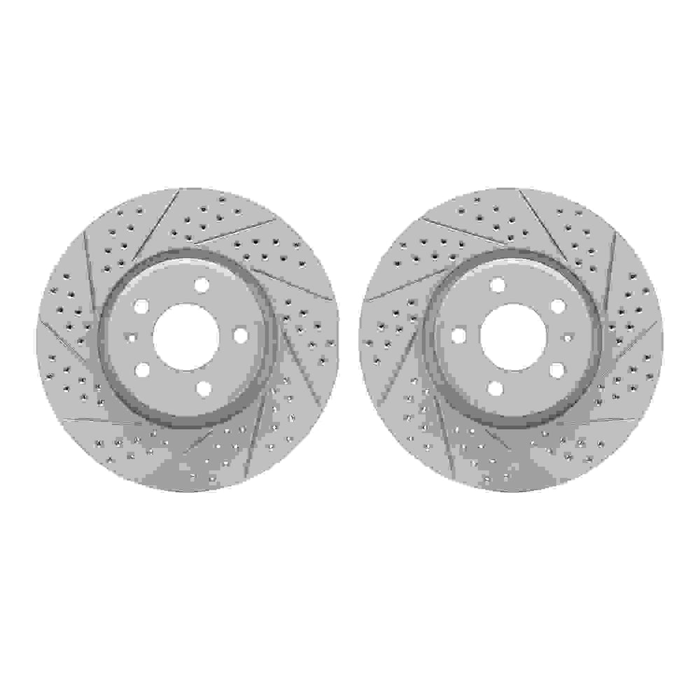 DFC 11-17 Audi A4 Front Drilled & Slotted Geoperformance Rotors