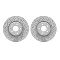 DFC 11-17 Audi A4 Front Drilled & Slotted Geoperformance Rotors