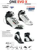 OMP ONE EVO X SHOES MY2024 FIA 8856-2018 FLUO YELLOW SIZE 44