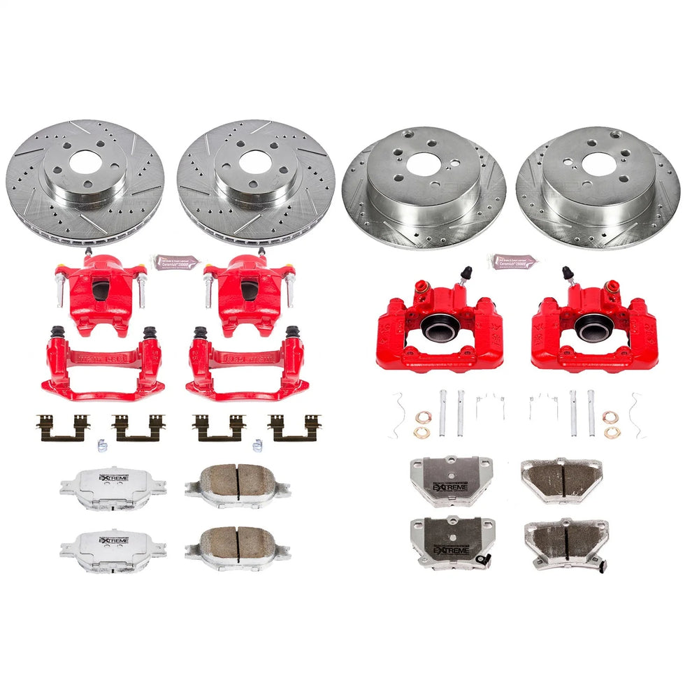 Power Stop 00-02 Toyota Celica Front & Rear Z23 Evolution Sport Brake Kit w/Calipers