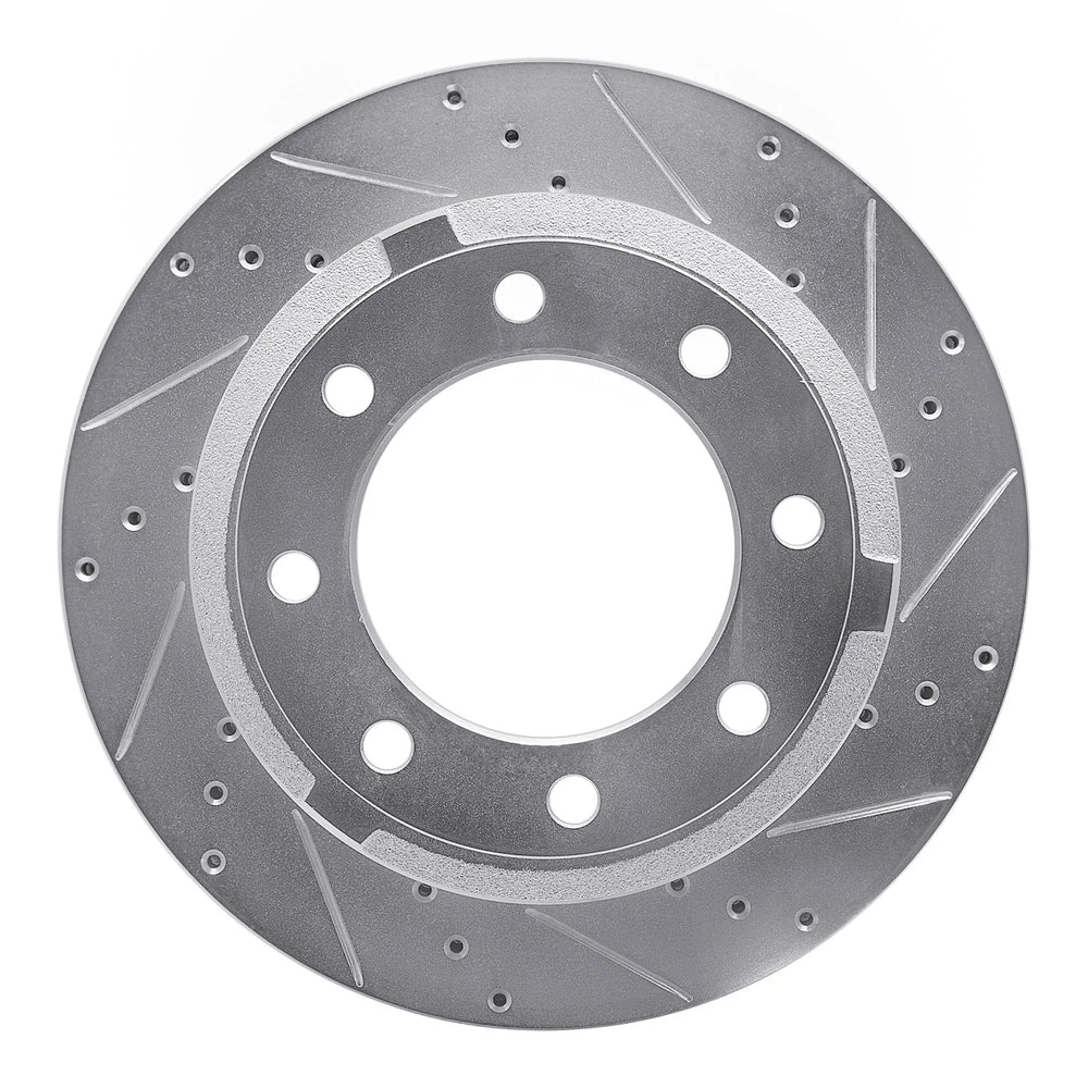 DFC 11-22 Ford F-350 Super Duty 4WD Rear Right Drilled & Slotted Silver Brake Rotor