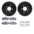 R1 E- Line Series Brake Rotor - D/S - Black w/ Ceramic Pads Hdw Fits Buick Reatta