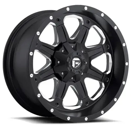 ~(29 lbs. 19X19X11)~ BOOST 16x8 6x139.70 MATTE BLACK MILLED (20 mm)