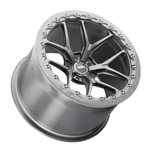 Weld RM105 18x8.5 / 5x112mm / 5.925in. Gloss Silver Lambo Huracan Wheel- Single BL (BJ Mod. Req)