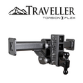 Gen-Y 33in Traveller Torsion-Flex 2.5in Shank 6in Offset Drop 3.5K TW 32K Hitch Chassis Frame Mount