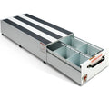 PACK RAT DRAWER UNIT 48 X 20 X 13IN WITH 12 DIVIDERS WHITE STEEL FINISH