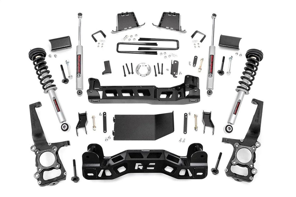 1x 501055 6 Inch Lift Kit N3 Struts Ford F-150 4WD (2011-2013)