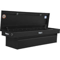 18X27X71 INCH TEXTURED MATTE BLACK DIAMOND TREAD ALUMINUM CROSSOVER TRUCK BOX