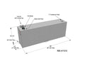 60 GAL ALUMINUM VERTICAL TRANSFER FUEL TANKBLACK