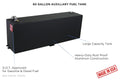 60 GAL ALUMINUM VERTICAL TRANSFER FUEL TANKBLACK