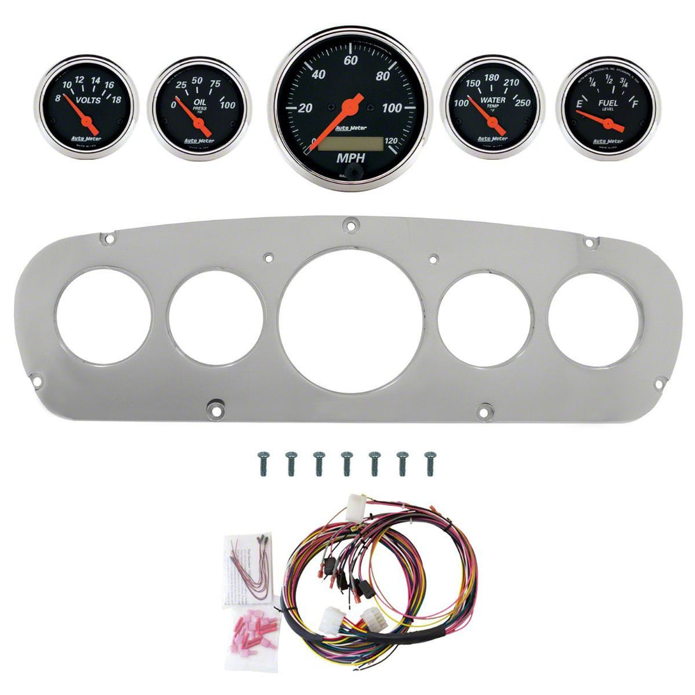 AutoMeter black gauge