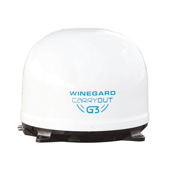 CARRYOUT G3 PORTABLE AUTOMATIC SATELLITE ANTENNA WHITE