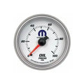 ~(1.1 lbs. 6X6X6)~ GAUGE OIL PRESS 2 5/8 IN 100PSI STEPPER MOTOR W/ PEAK and WARN WHITE MOPAR