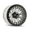 Dirty Life DT-3 17X9 5x127 -12 Offset - Machined Finish w/ Simulated Beadlock