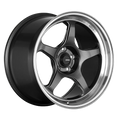 Konig Hyperspec 18x8.5A 5x108 ET42 Anthracite Metallic Wheel w/ Mirror Machined Lip (Knurled Bead)