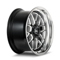 RIDLER 611 611 GLOSS BLACK/MILLED WITH DIAMOND CUT LIP 17X8 5-114.3 0MM 83.82MM
