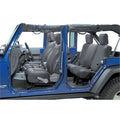 Neoprene Seat Cover Set Front/Rear Black 07-18 Wrangler JK - 2 Door Smittybilt