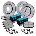 R1 Concepts E- Line Series Brake Rotor with Ceramic Brake Pads Hdw Fits Cadillac SRX