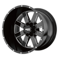 MO962 18X9 6X13500MM GLOSS BLACK MILLED