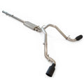 0913 GM 5.3L 2.5IN CATBACK EXHAUST SYSTEM RAW W/BLACK TIPS