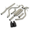 0913 GM 5.3L 2.5IN CATBACK EXHAUST SYSTEM RAW W/BLACK TIPS