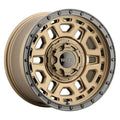 Weld Off-Road Crux 17x9in / 5x114.3 BP / ET -35 / 78.1mm Bore - Satin Bronze/Satin Black Ring Wheel