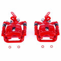 Power Stop 15-18 Volkswagen Golf Rear Red Calipers w/Brackets - Pair