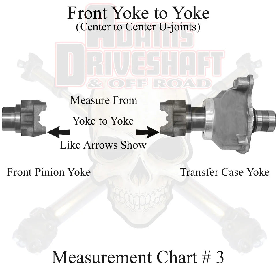 YJ FRONT SLIP STYLE GREASEABLE UJOINT DRIVESHAFT