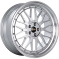 BBS LM 21x12 5x130 ET64 CB71.6 Diamond Silver Wheel w/ Diamond Cut Machined Lip