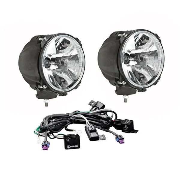 7 Carbon POD HID - 2-Light System - 70W Spread Beam