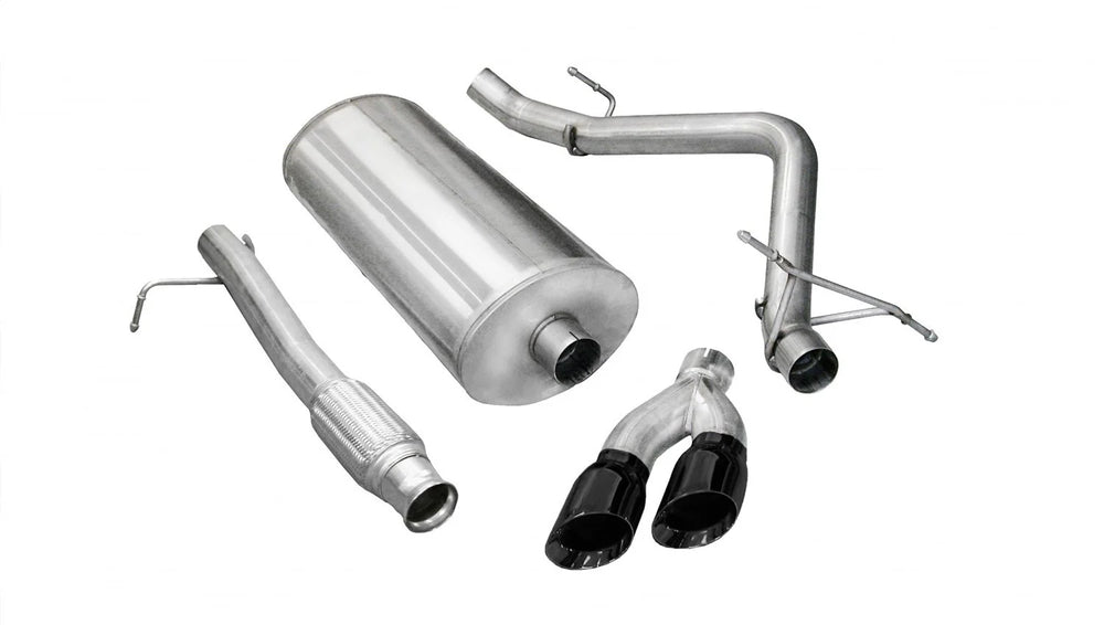 3.0 Inch Cat-Back Sport Single Side Exit Exhaust 4.0 Inch Black Tips 09-13 Silverado Sierra 1500 Reg
