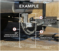 TRUE TOW HEAVYWEIGHT WEIGHT DIST HITCH 10IN DROP 2IN SHANK RATED 18.5K GTWR