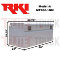 SINGLE LID STEEL CHEST BOX BLK F/8FT BEDS