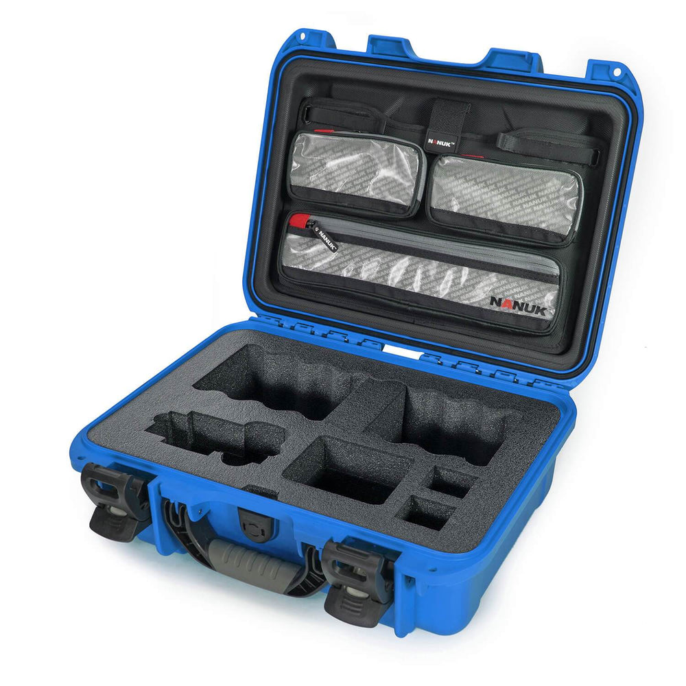 NANUK 920 WATERPROOF HARD CASE W/LID ORG./SONY A7BLUE INTERIOR: 15 X 10.5 X 6.2IN