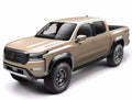 Black Pocket/Rivet Style Smooth Finish 4-Piece Fender Flare Set For 22-26 Nissan Frontier Bushwacker