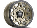 ~(38 lbs. 20X20X10)~ THEORY (9305) MATTE GOLD W/ MATTE BLACK LIP 18X9 6-139.7 0mm 106mm