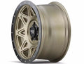 ~(38 lbs. 20X20X10)~ THEORY (9305) MATTE GOLD W/ MATTE BLACK LIP 18X9 6-139.7 0mm 106mm