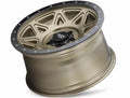 ~(38 lbs. 20X20X10)~ THEORY (9305) MATTE GOLD W/ MATTE BLACK LIP 18X9 6-139.7 0mm 106mm